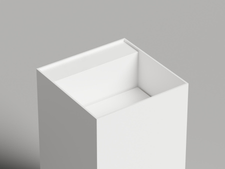 Раковина из искусственного камня S-Sense Salini ARMONIA 130511TGF 50х50 напольная цвет белый